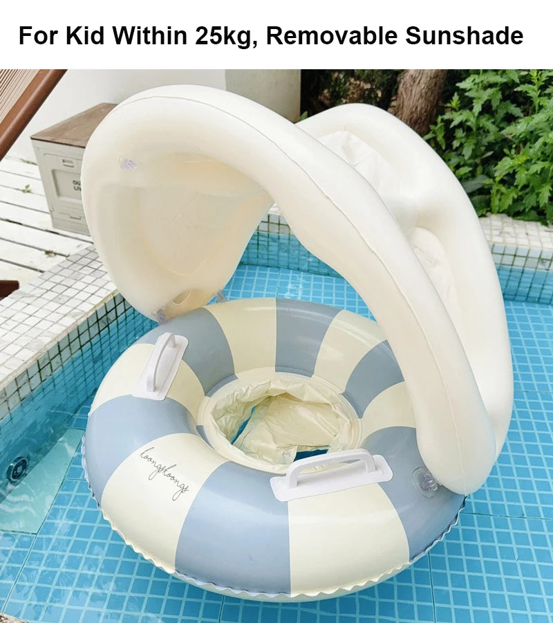 SwimLook™ Baby Float with Sunshade-Safe Inflatable Swimming Rind for Infants