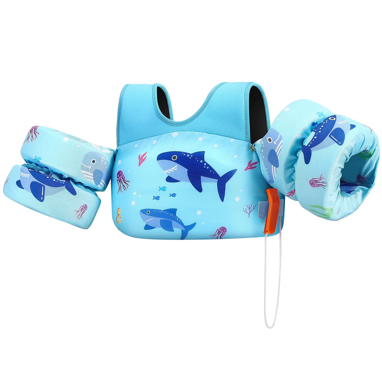 SwimLook⢠3-in-1 Kids Swimming Trainer-Arm Floaties with Back Support