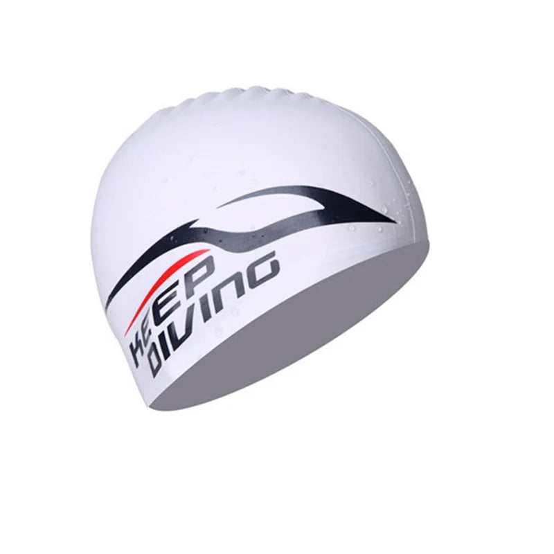 SwimLook™ Waterproof Silicone Swim Cap – Men
