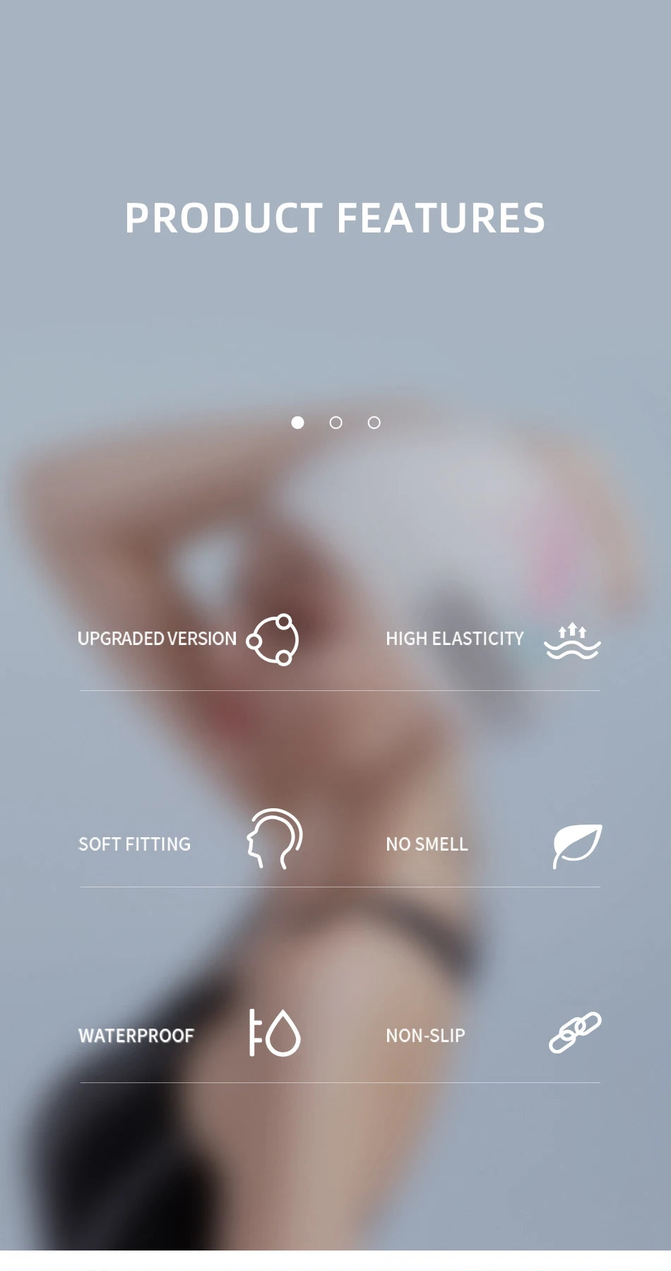 SwimLook™ Waterproof Silicone Swim Cap – Woman