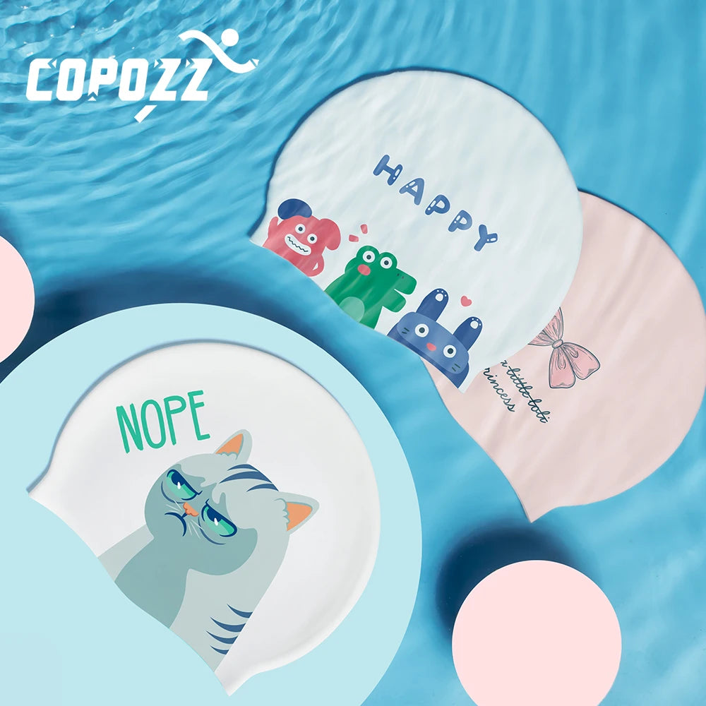 SwimLook™ Waterproof Silicone Swim Cap – Woman