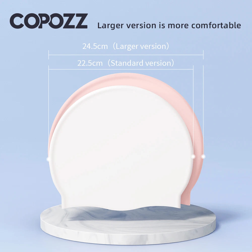 SwimLook™ Waterproof Silicone Swim Cap – Woman