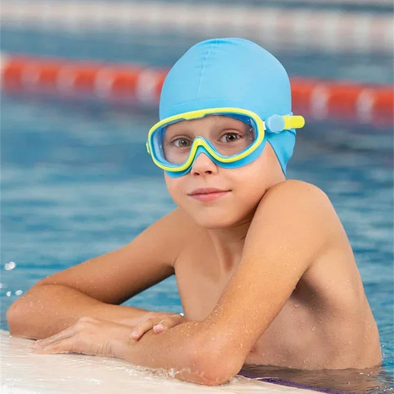 SwimLook™ Waterproof Silicone Swim Cap – Kids