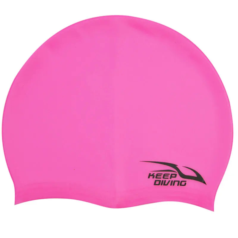 SwimLook™ Waterproof Silicone Swim Cap – Men