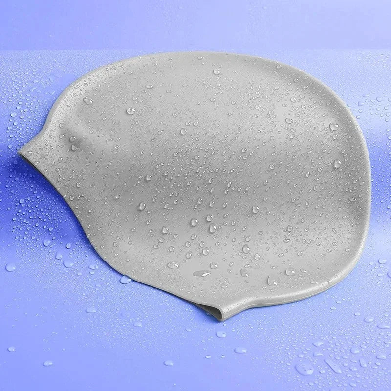 SwimLook™ Waterproof Silicone Swim Cap – Men