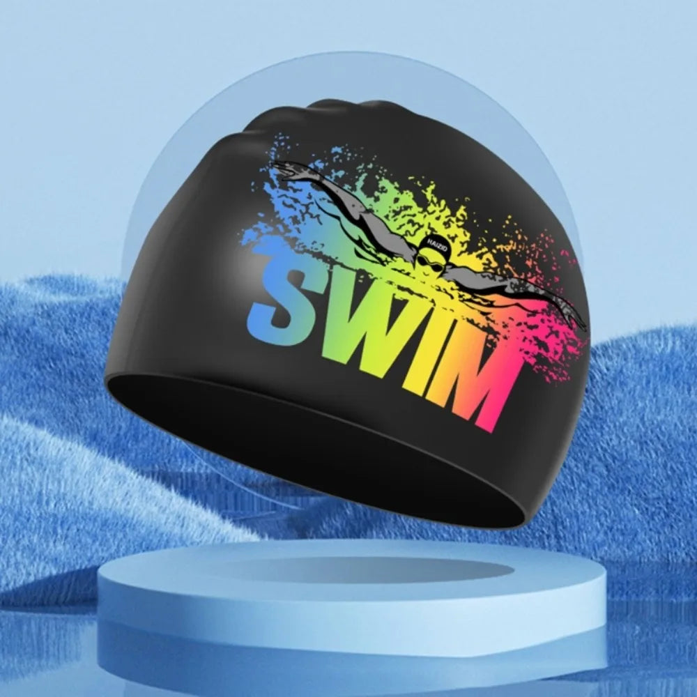 SwimLook™ Waterproof Silicone Swim Cap – Woman