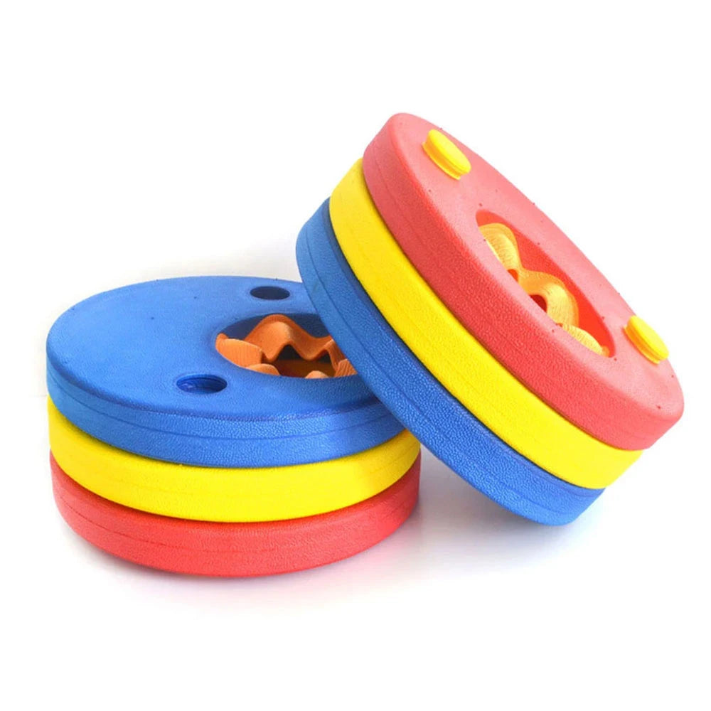 SwimLook™ Kids EVA Foam Swim Discs-Adjustable Arm Float Rings for Swimming Training