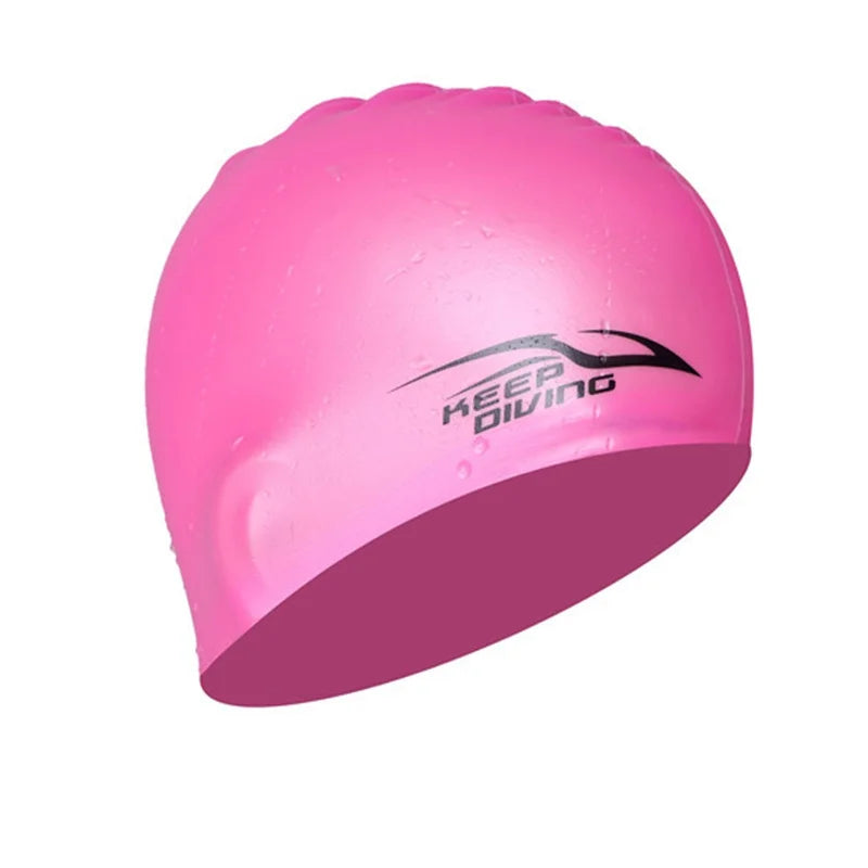 SwimLook™ Waterproof Silicone Swim Cap – Men