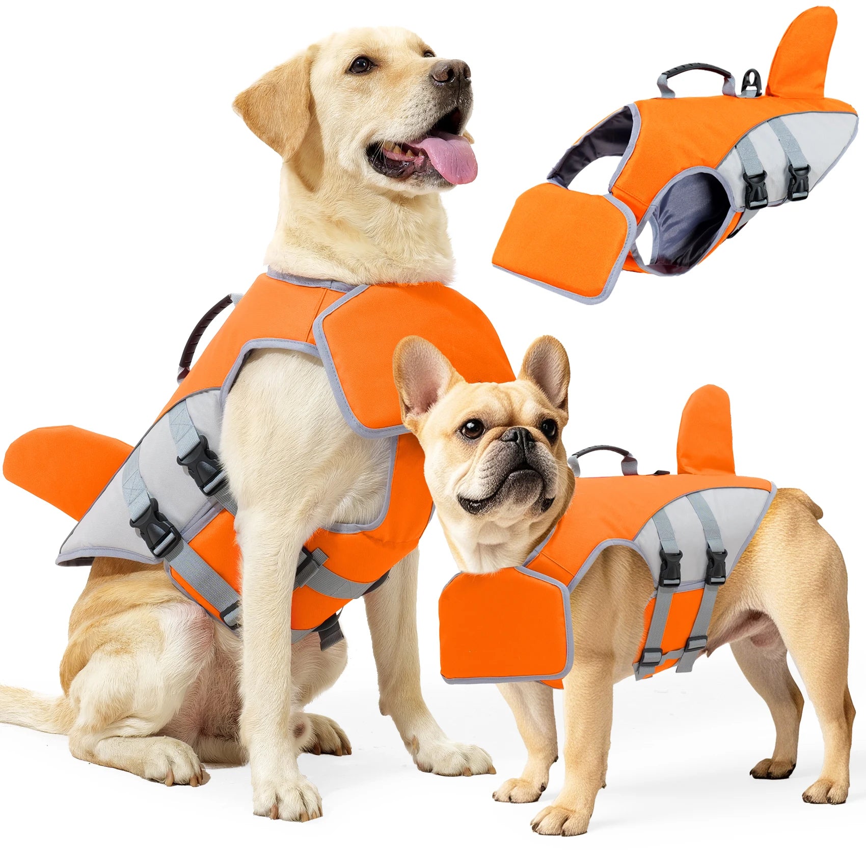 Dog Life Jacket - Adjustable Swimming Vest