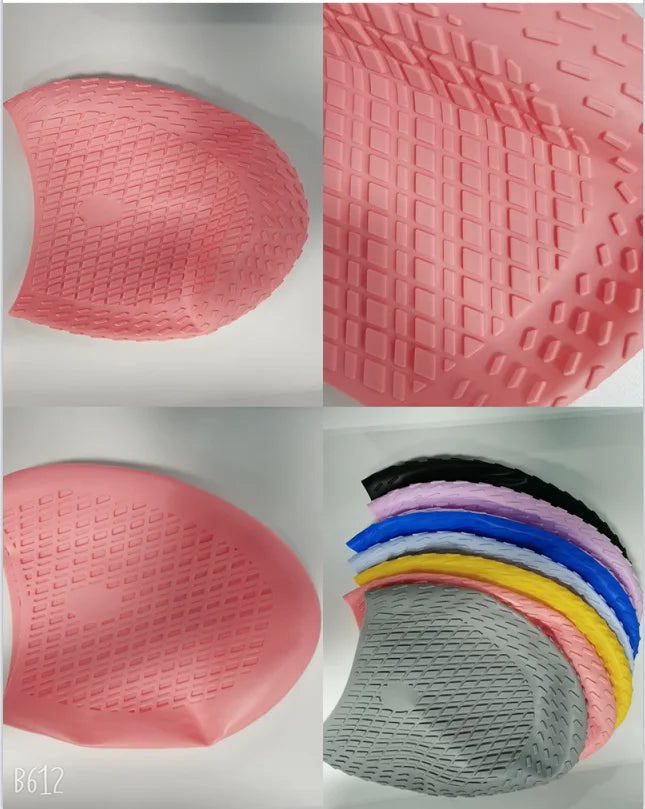 SwimLook™ Waterproof Silicone Swim Cap –Woman