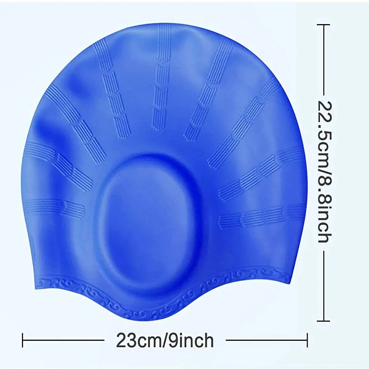 SwimLook™ Waterproof Silicone Swim Cap –Elastic