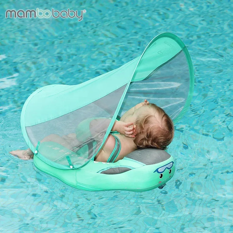 SwimLook™ Baby Float with Sunshade-Safe Inflatable Swimming Rind for Infants