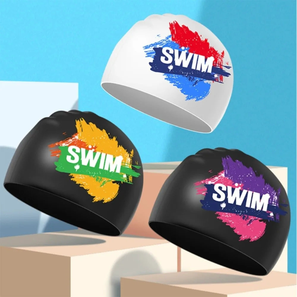 SwimLook™ Waterproof Silicone Swim Cap – Woman