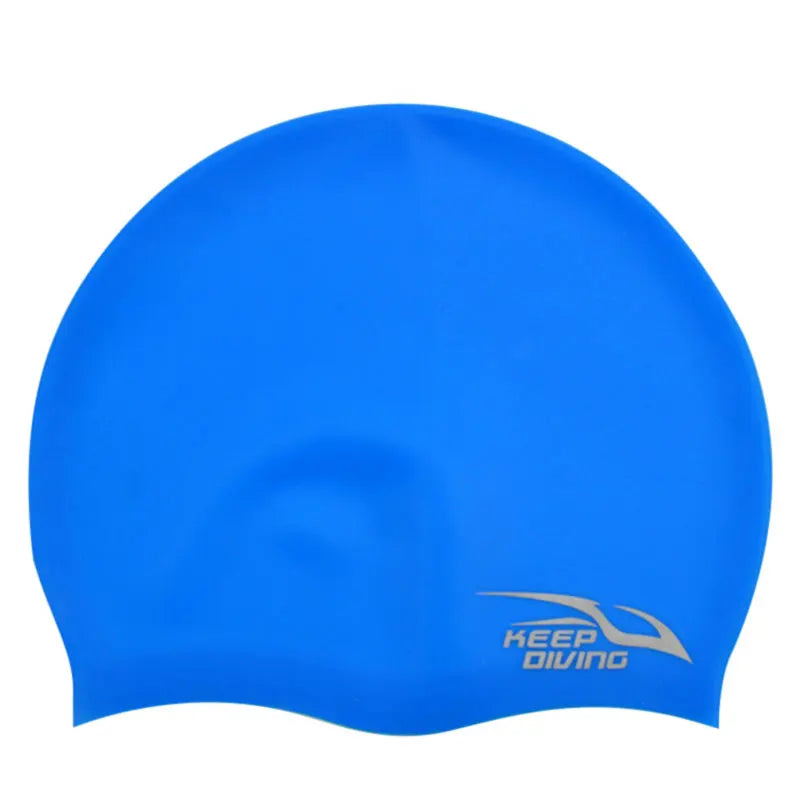 SwimLook™ Waterproof Silicone Swim Cap – Men