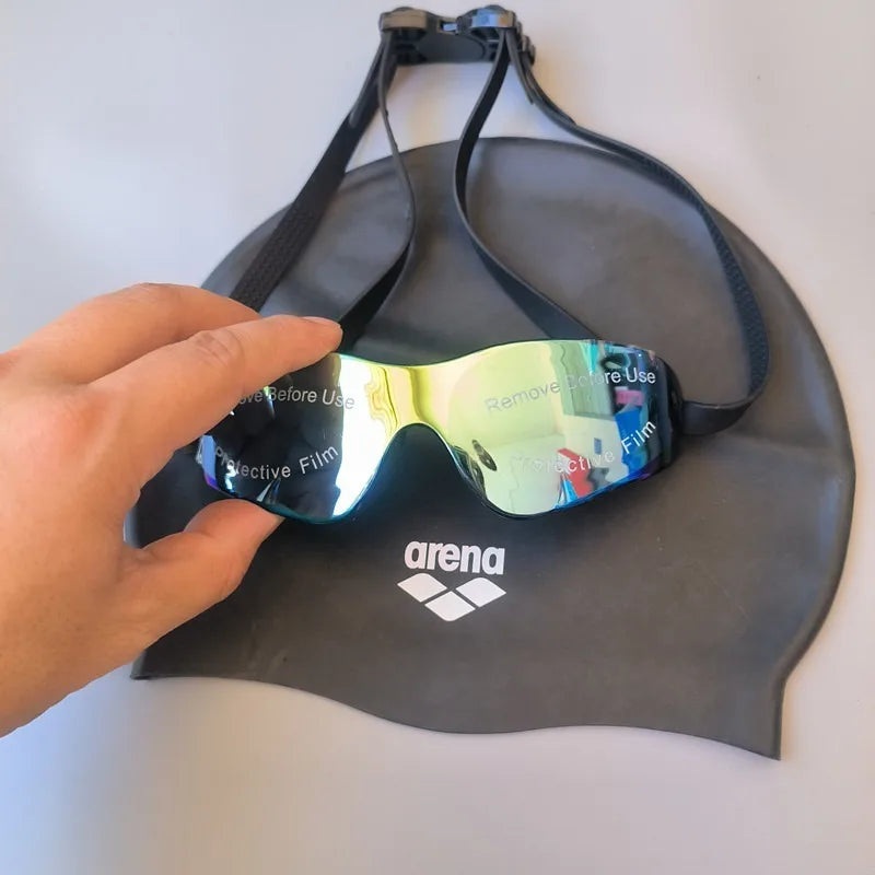 Arena Swimming Gear Dry/Wet Separation Unisex Backpack with Goggles and Cap