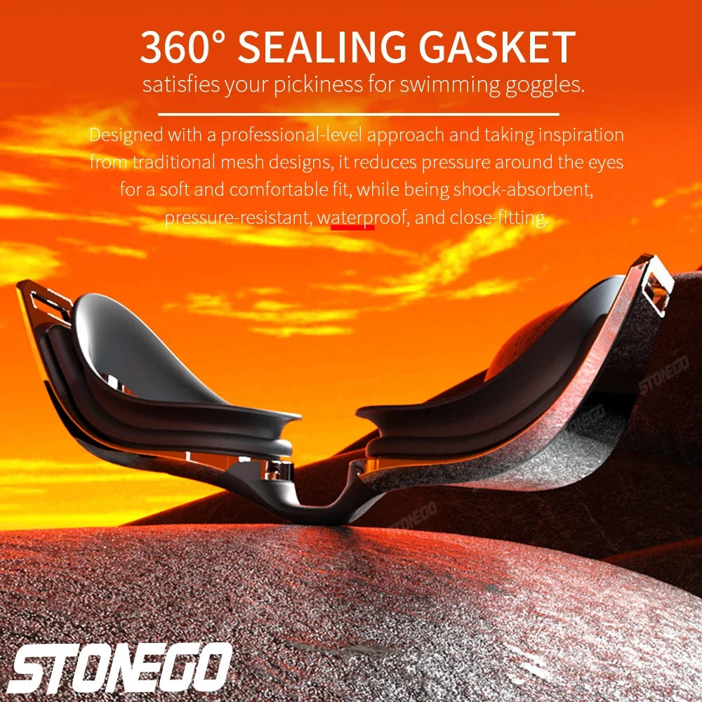 SwimLook Pro Anti-Fog UV Swimming Goggles-Professional Racing & Training Gear
