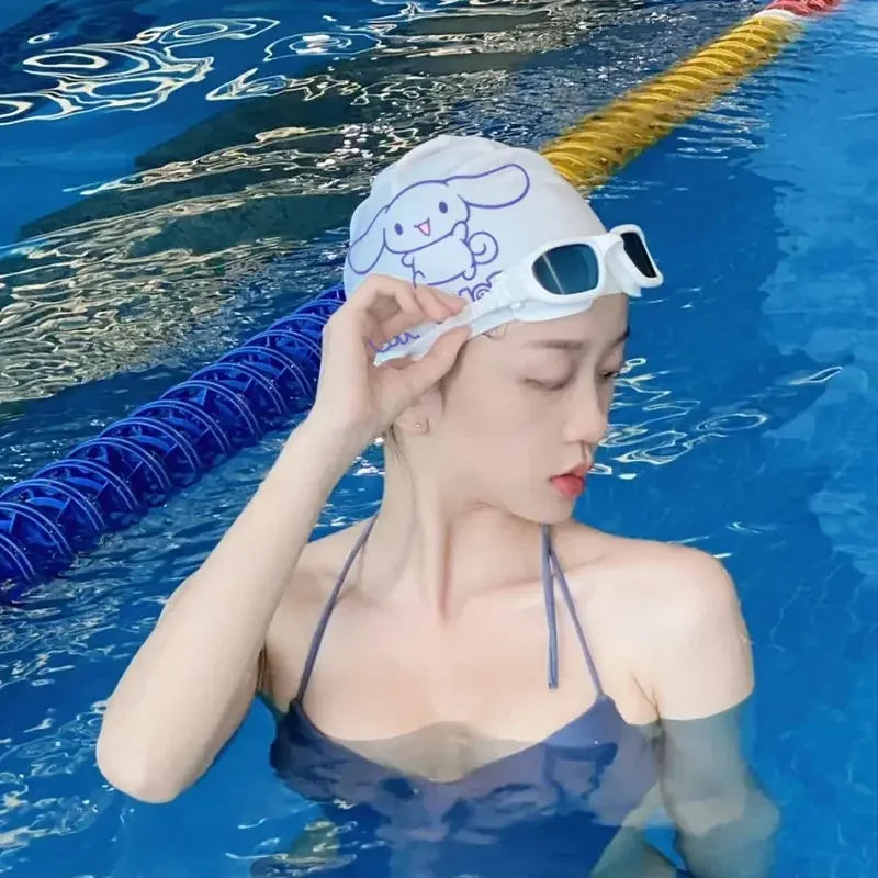 SwimLook™ Waterproof Silicone Swim Cap – Kids