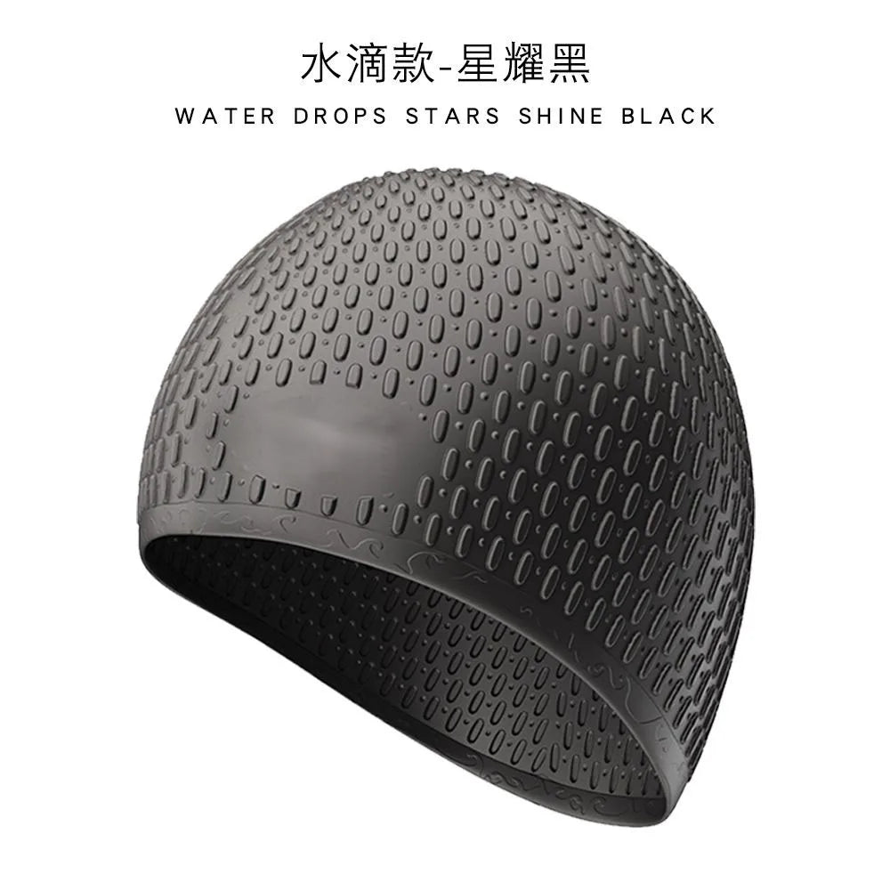 SwimLook™ Waterproof Silicone Swim Cap -Men