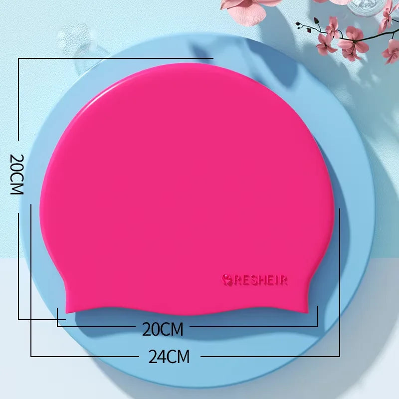 SwimLook™ Waterproof Silicone Swim Cap – Woman