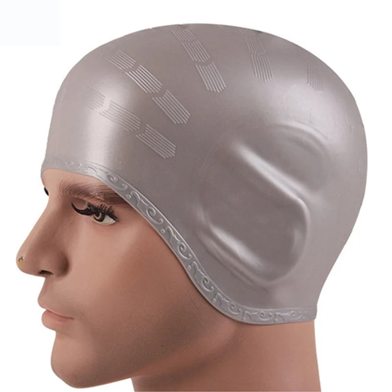 SwimLook™ Waterproof Silicone Swim Cap – Woman