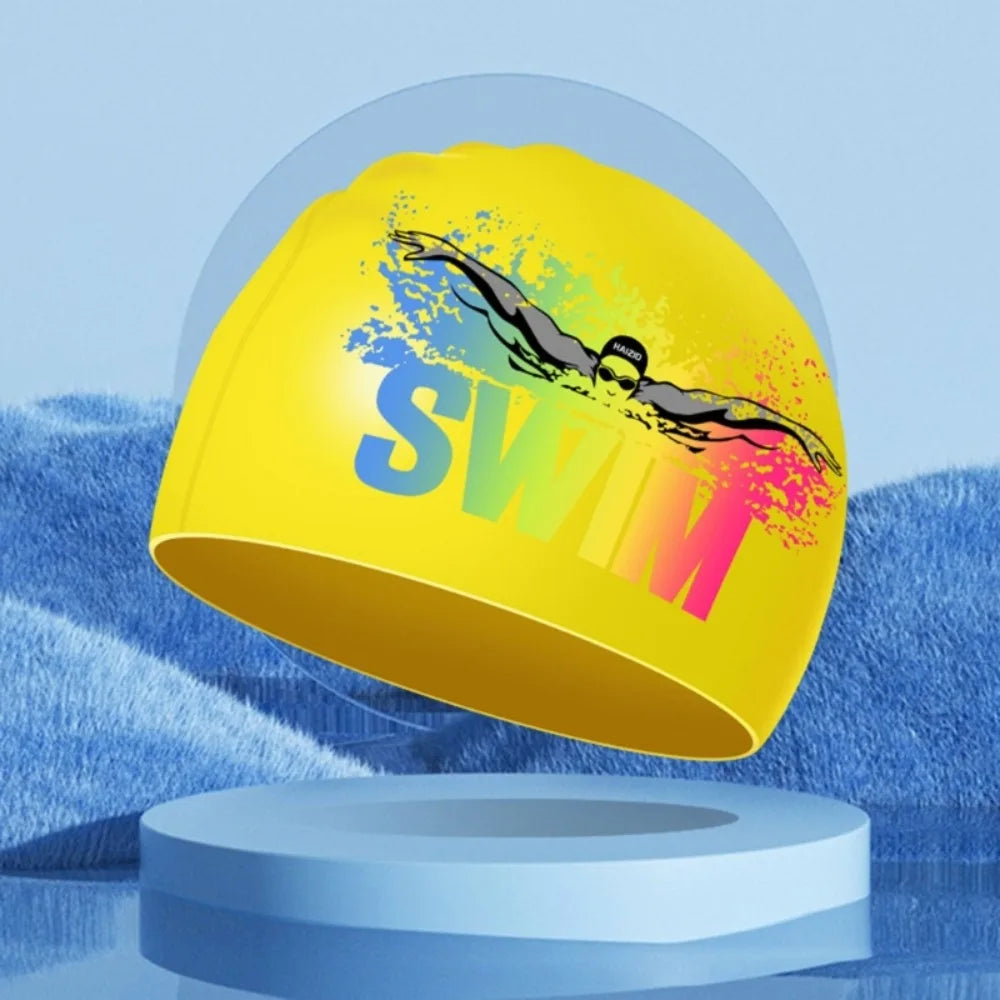 SwimLook™ Waterproof Silicone Swim Cap – Woman