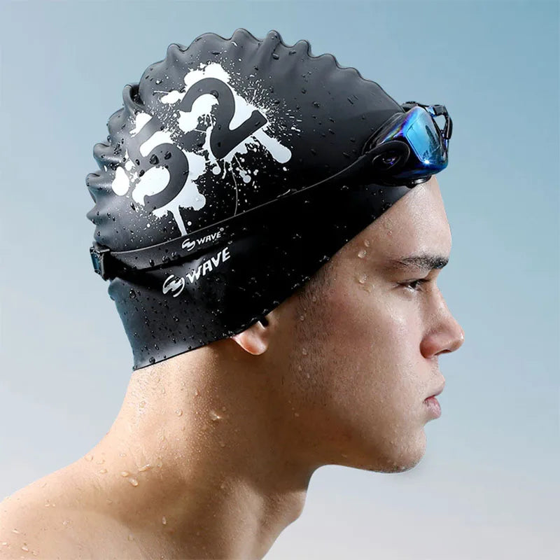 SwimLook™ Waterproof Silicone Swim Cap – Pro