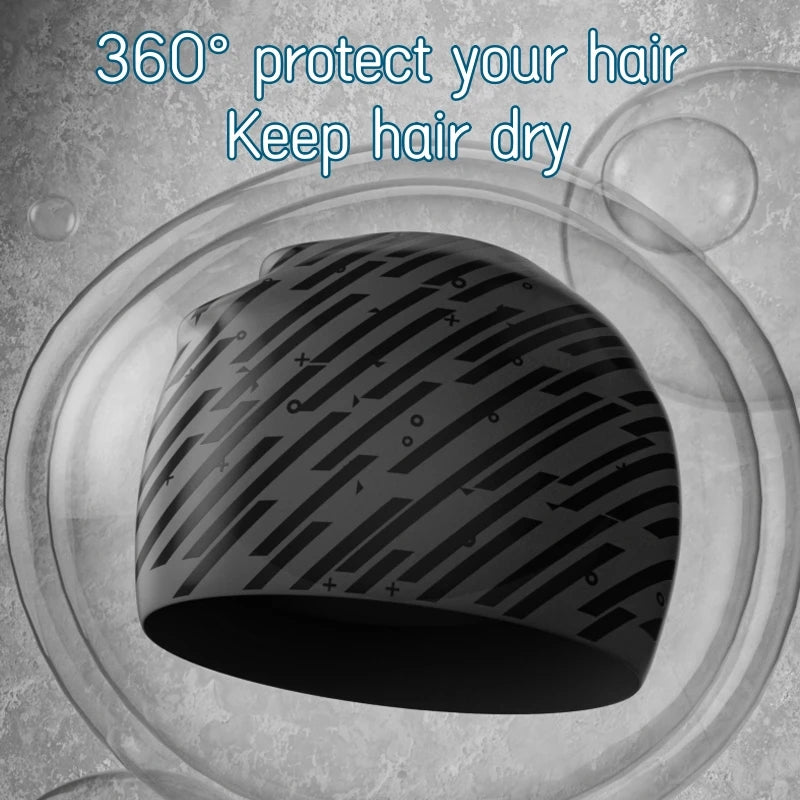 SwimLook™ Waterproof Silicone Swim Cap – Men