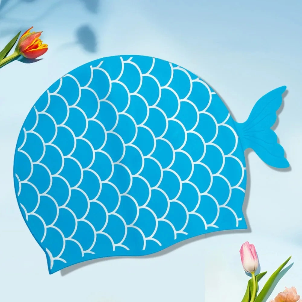 SwimLook™ Waterproof Silicone Swim Cap –kids