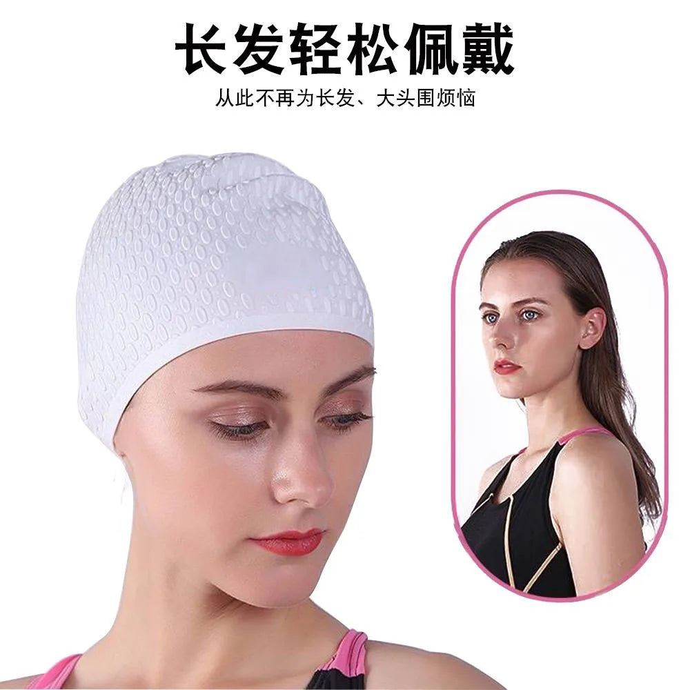 SwimLook™ Waterproof Silicone Swim Cap -Men