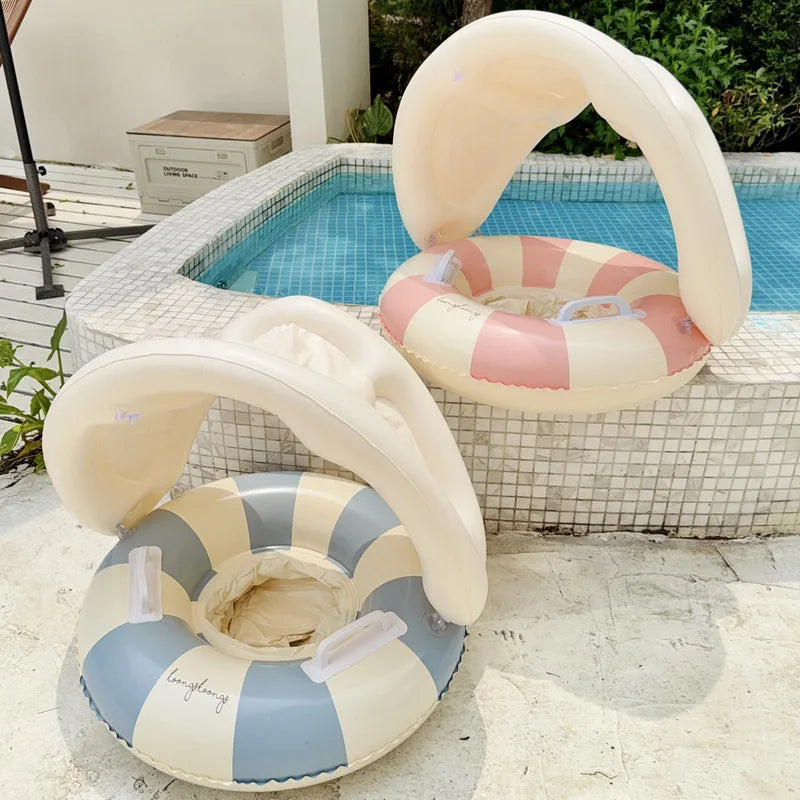 SwimLook™ Baby Float with Sunshade-Safe Inflatable Swimming Rind for Infants