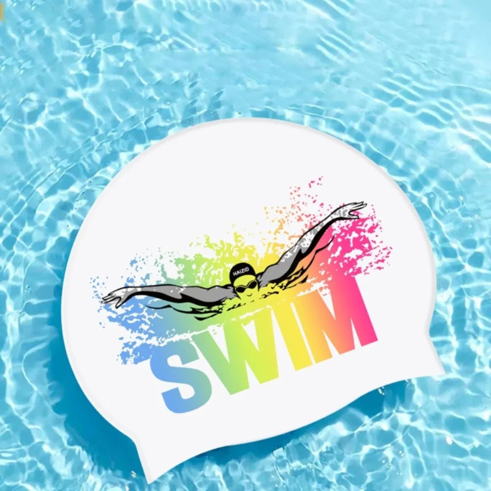 SwimLook™ Waterproof Silicone Swim Cap – Woman