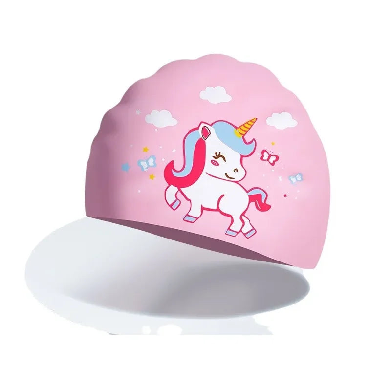 SwimLook™ Waterproof Silicone Swim Cap – Kids