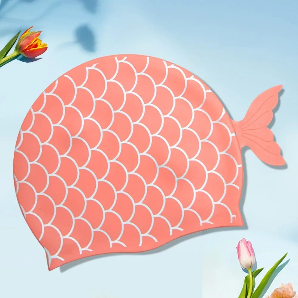 SwimLook™ Waterproof Silicone Swim Cap –kids