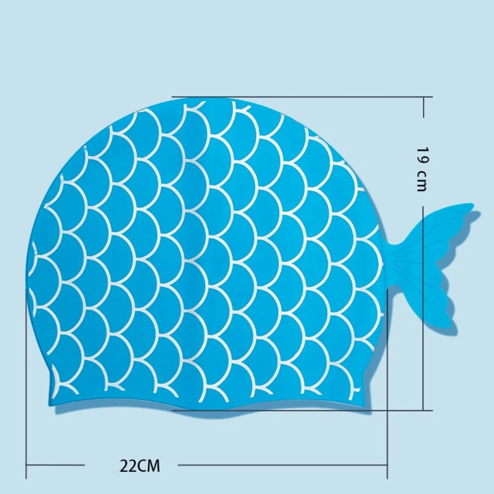 SwimLook™ Waterproof Silicone Swim Cap –kids