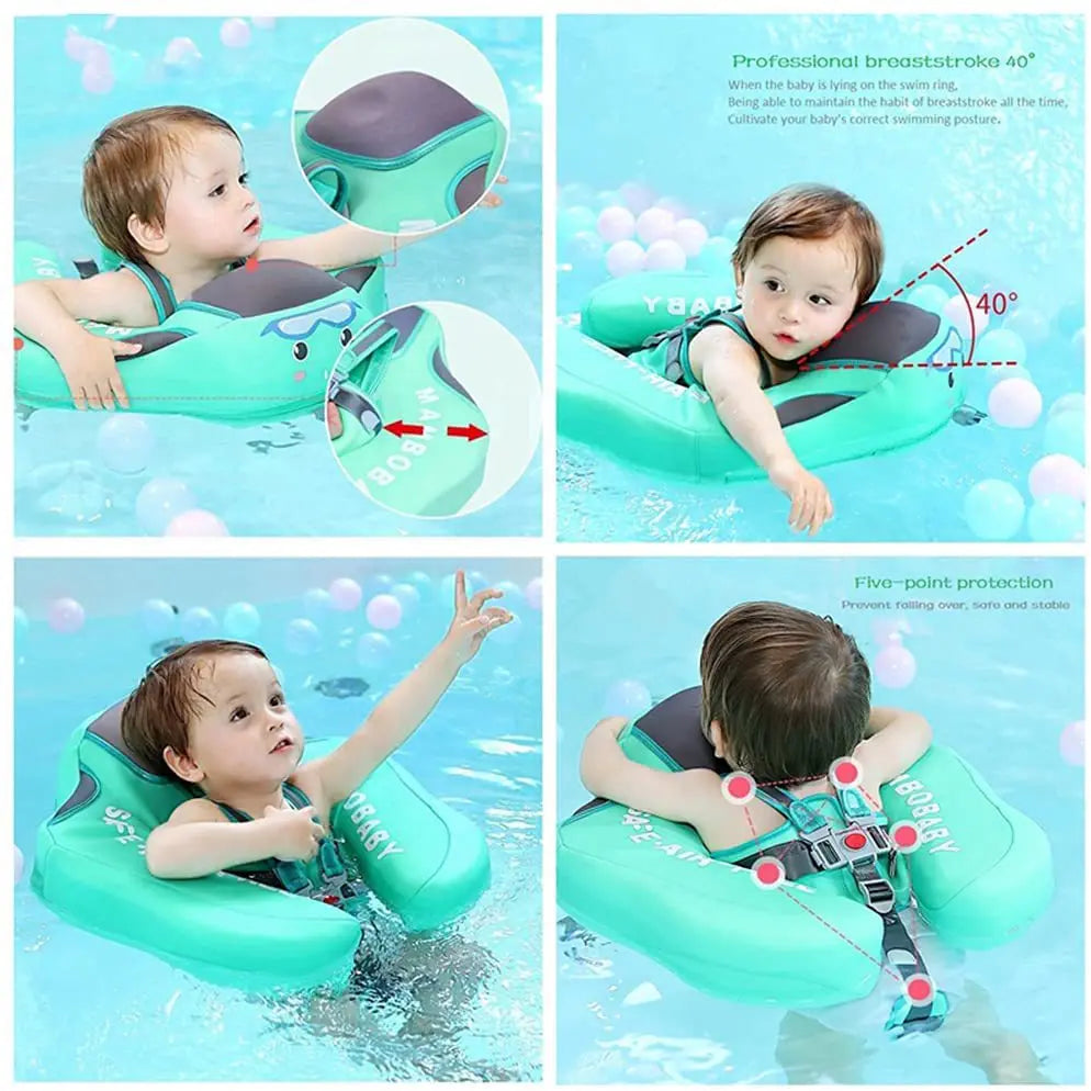 SwimLook™ Baby Float with Sunshade-Safe Inflatable Swimming Rind for Infants