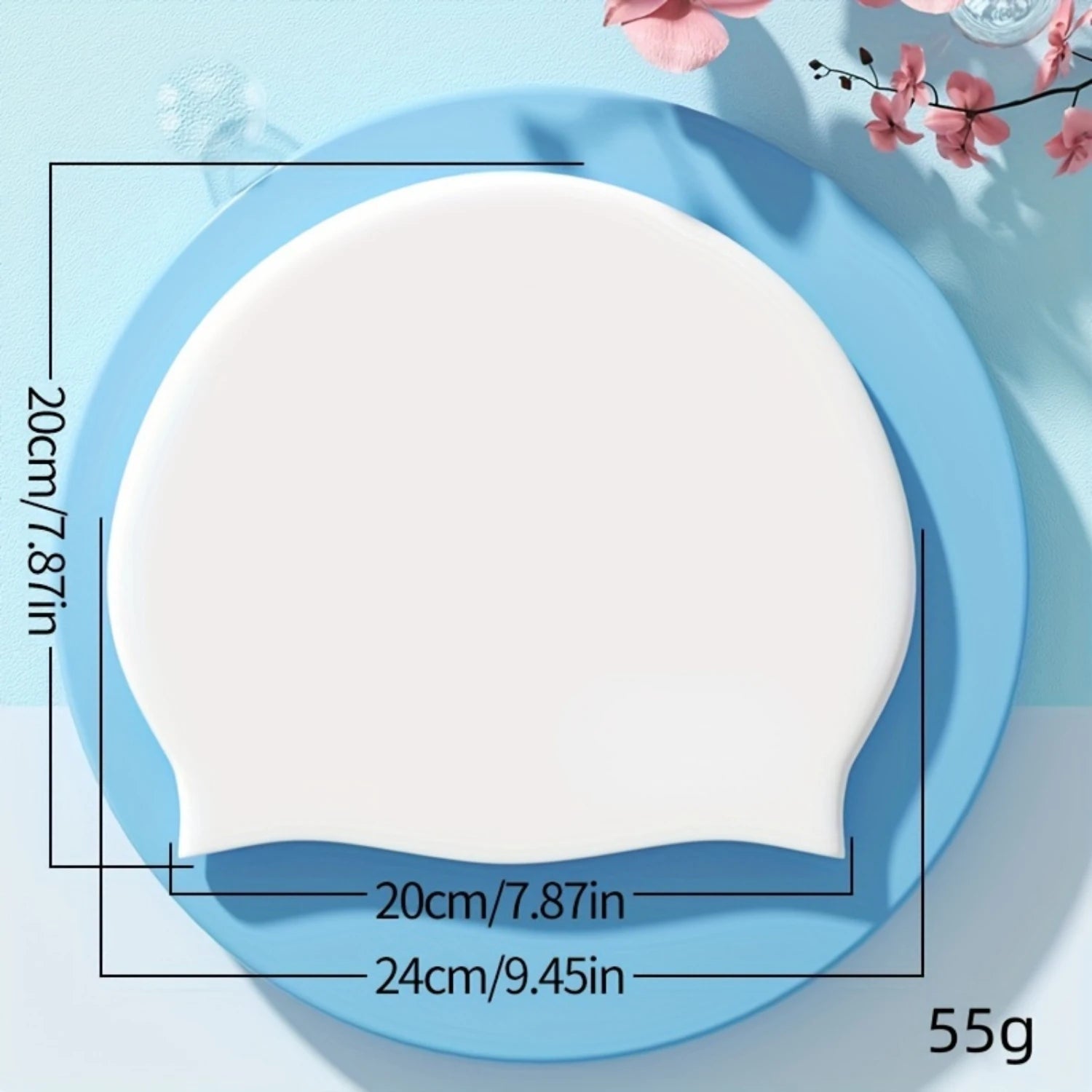 SwimLook™ Waterproof Silicone Swim Cap – Woman