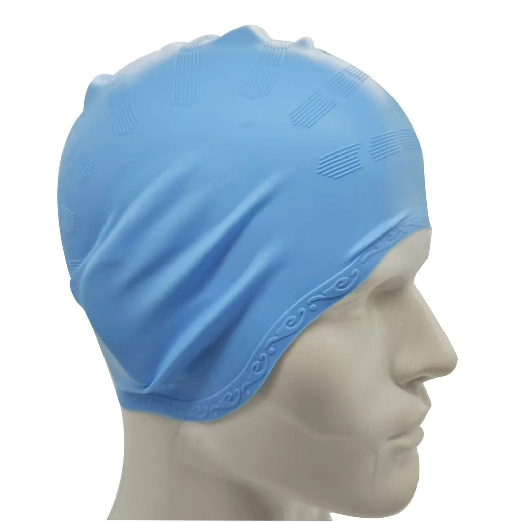 SwimLook™ Waterproof Silicone Swim Cap -Men