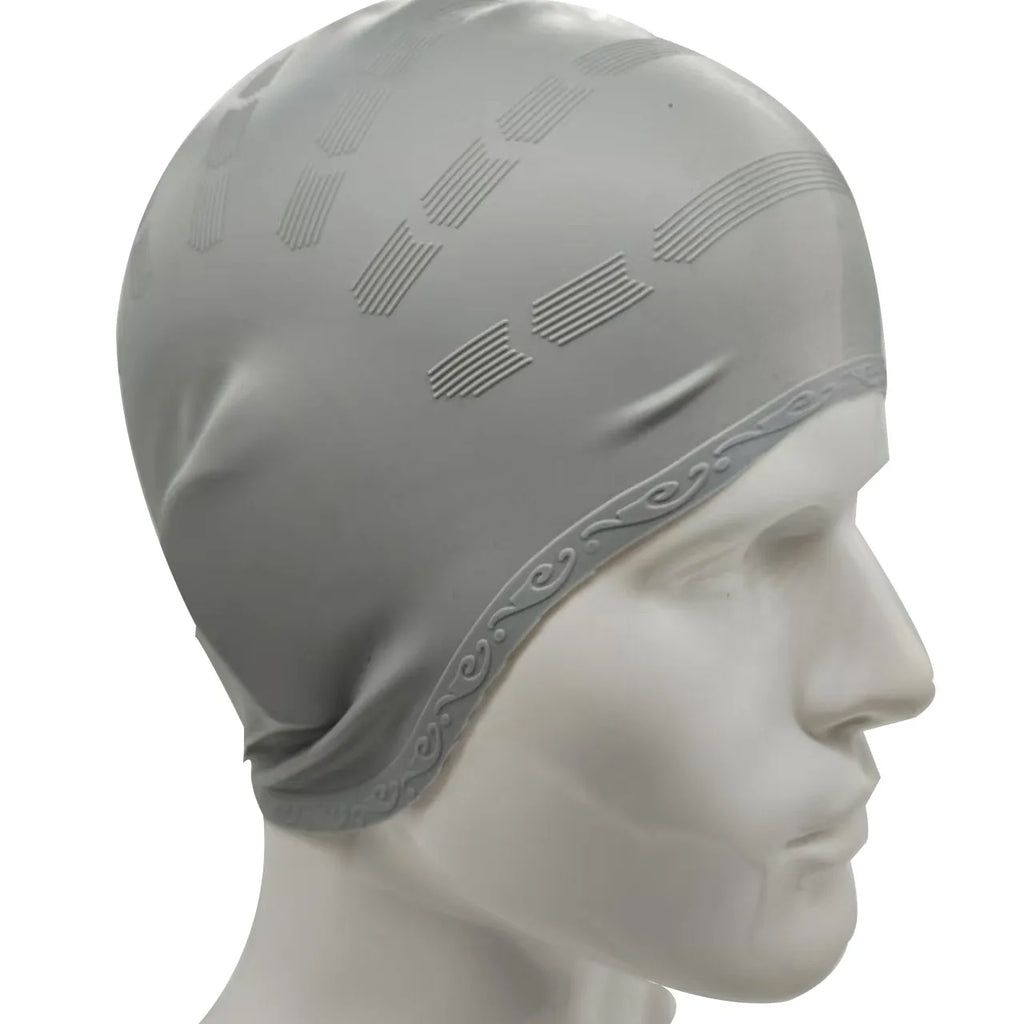 SwimLook™ Waterproof Silicone Swim Cap -Men