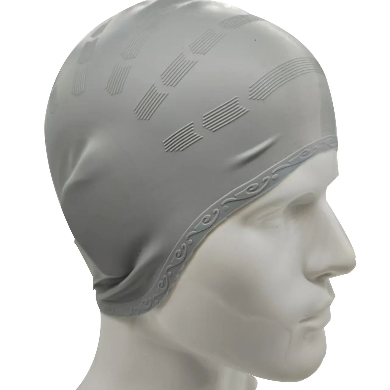 SwimLook™ Waterproof Silicone Swim Cap -Men