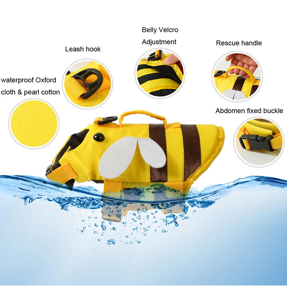 Dog Life Jacket - Adjustable Swimming Vest