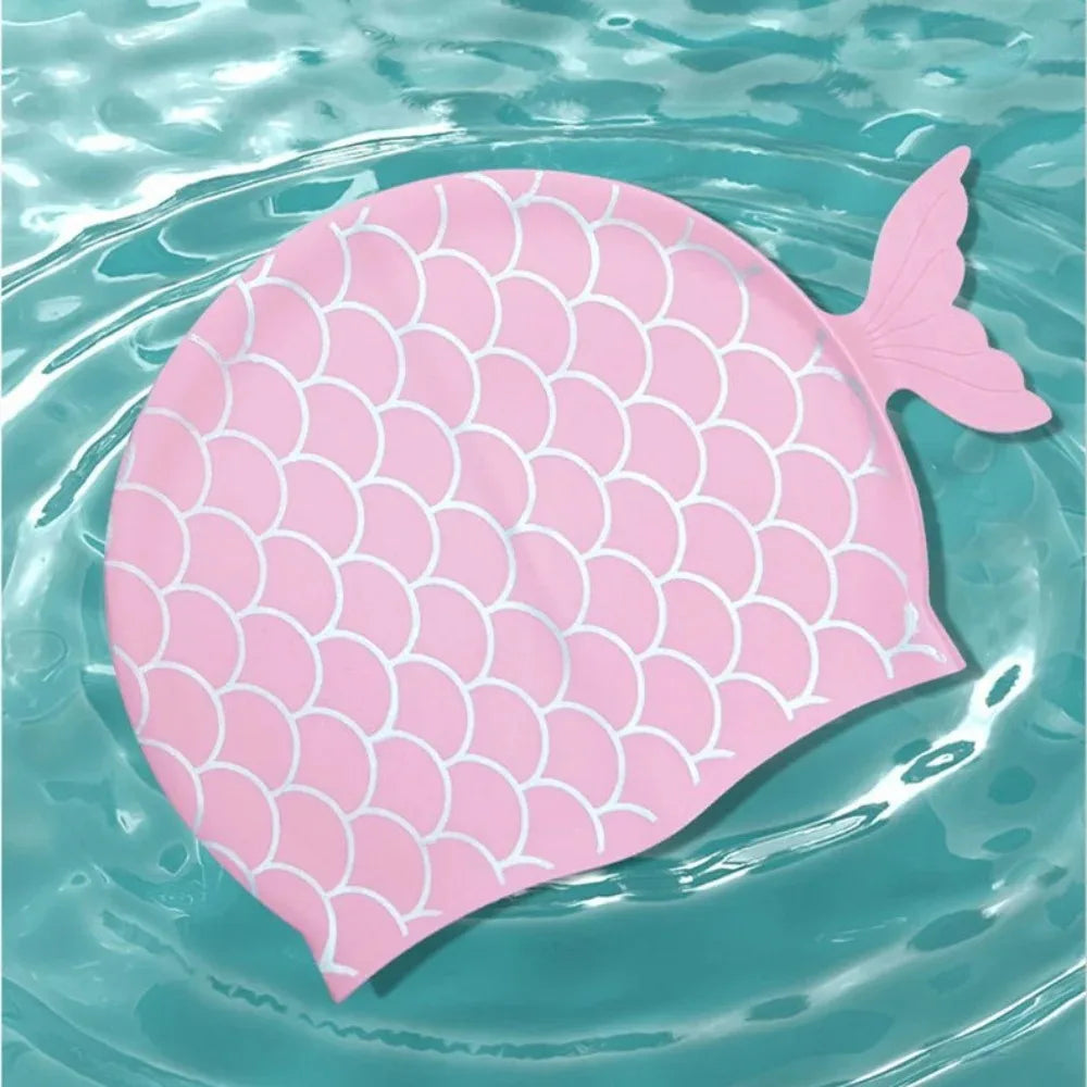 SwimLook™ Waterproof Silicone Swim Cap –kids