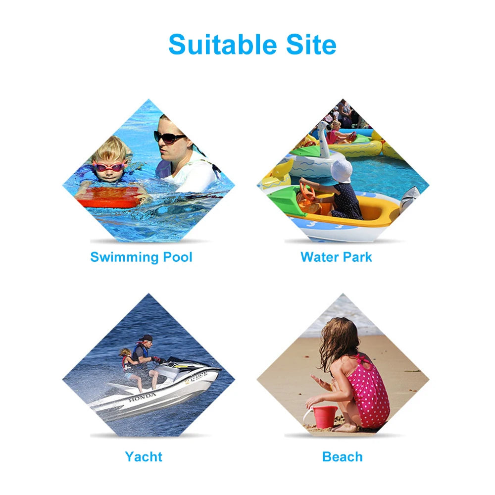 SwimLook™ Kids EVA Foam Swim Discs-Adjustable Arm Float Rings for Swimming Training
