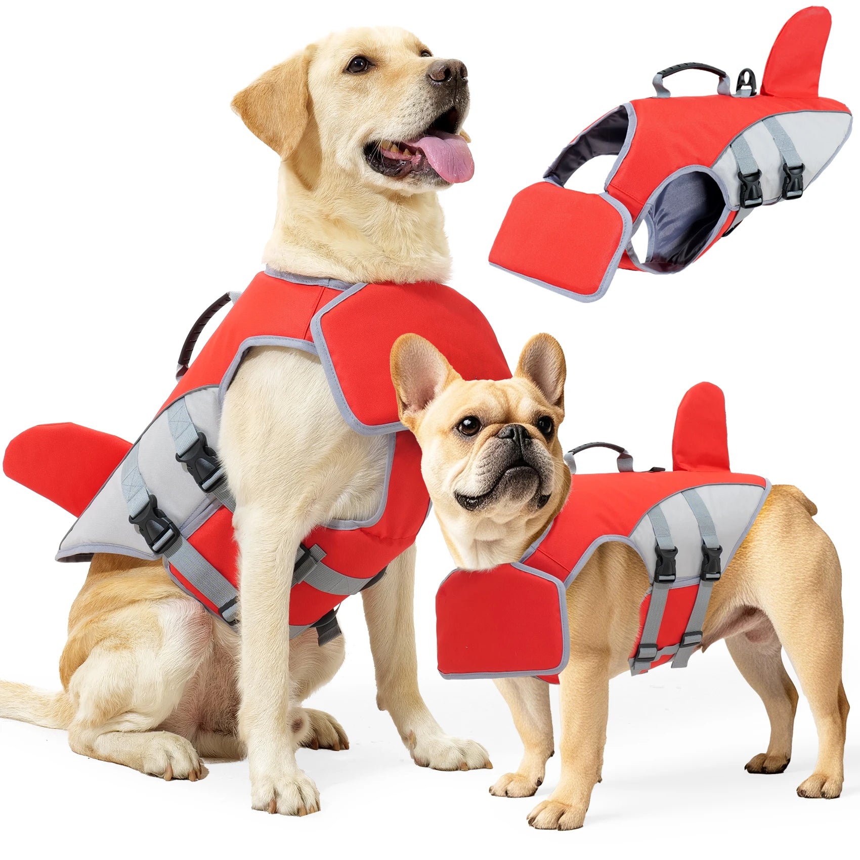 Dog Life Jacket - Adjustable Swimming Vest