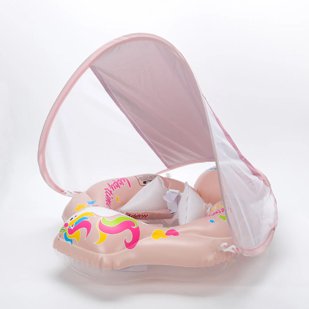 SwimLook™ Baby Float with Sunshade-Safe Inflatable Swimming Rind for Infants