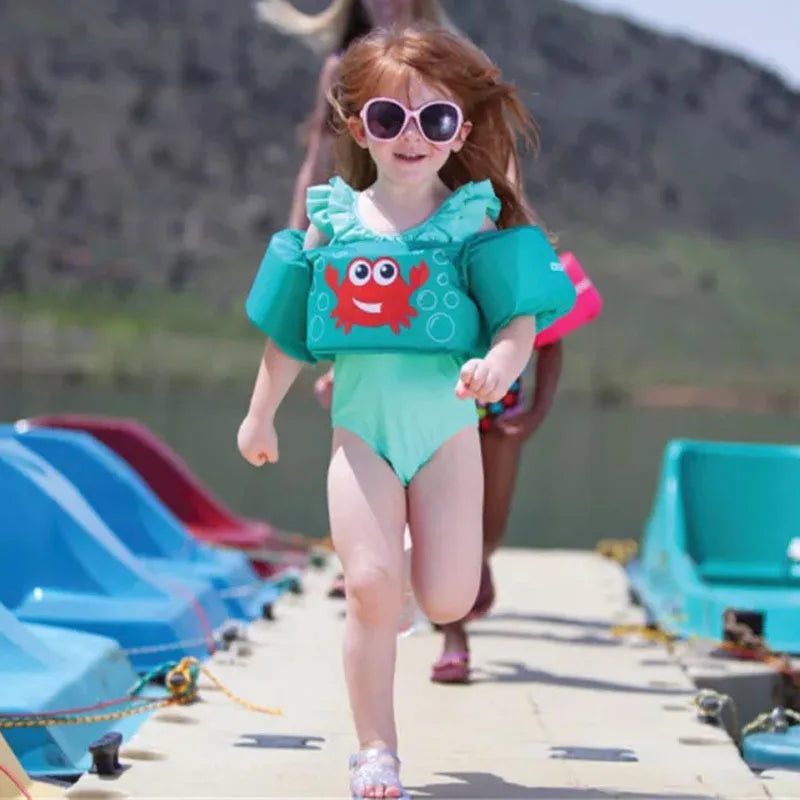 SwimLook™ 3-in-1 Kids Swimming Trainer-Arm Floaties with Back Support
