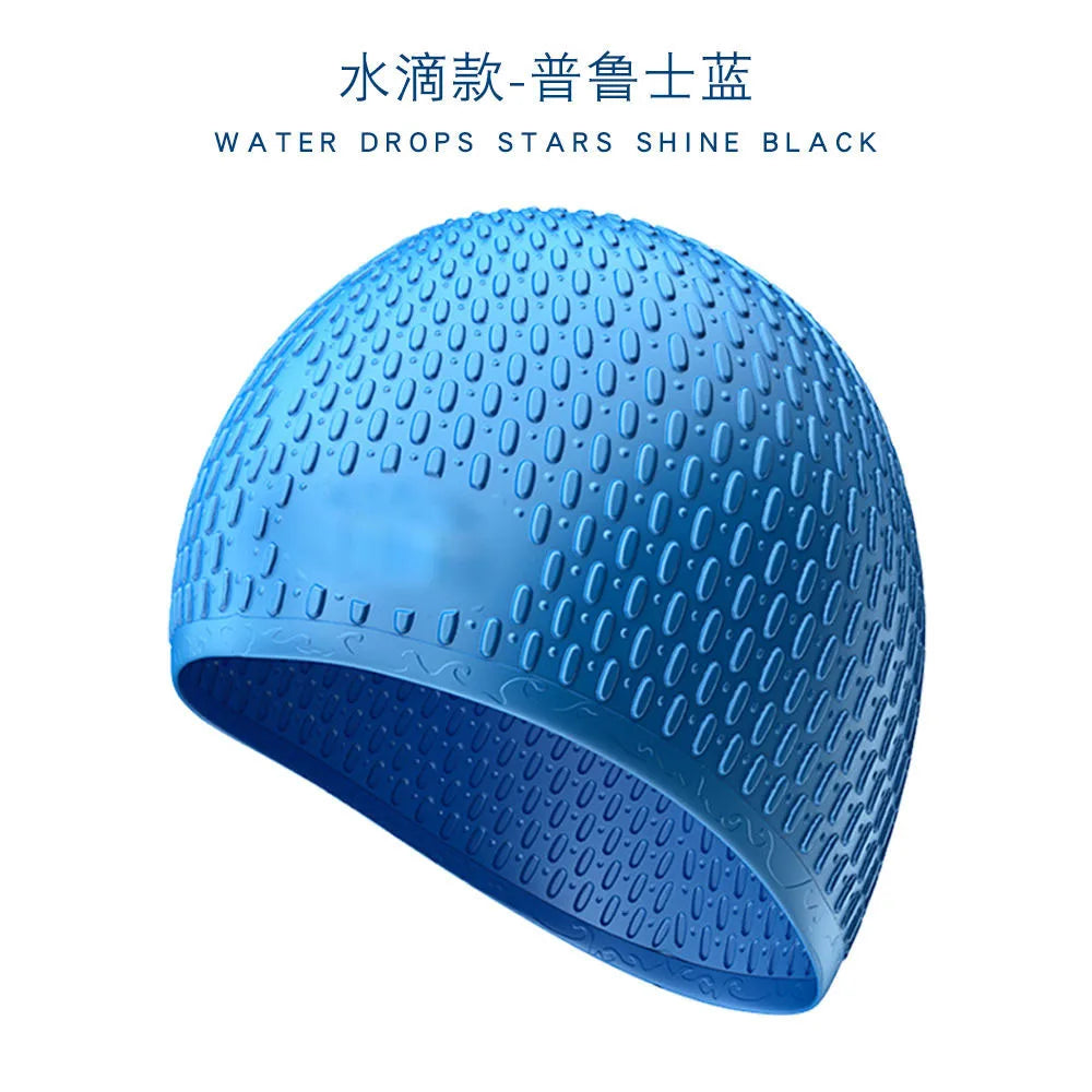 SwimLook™ Waterproof Silicone Swim Cap -Men