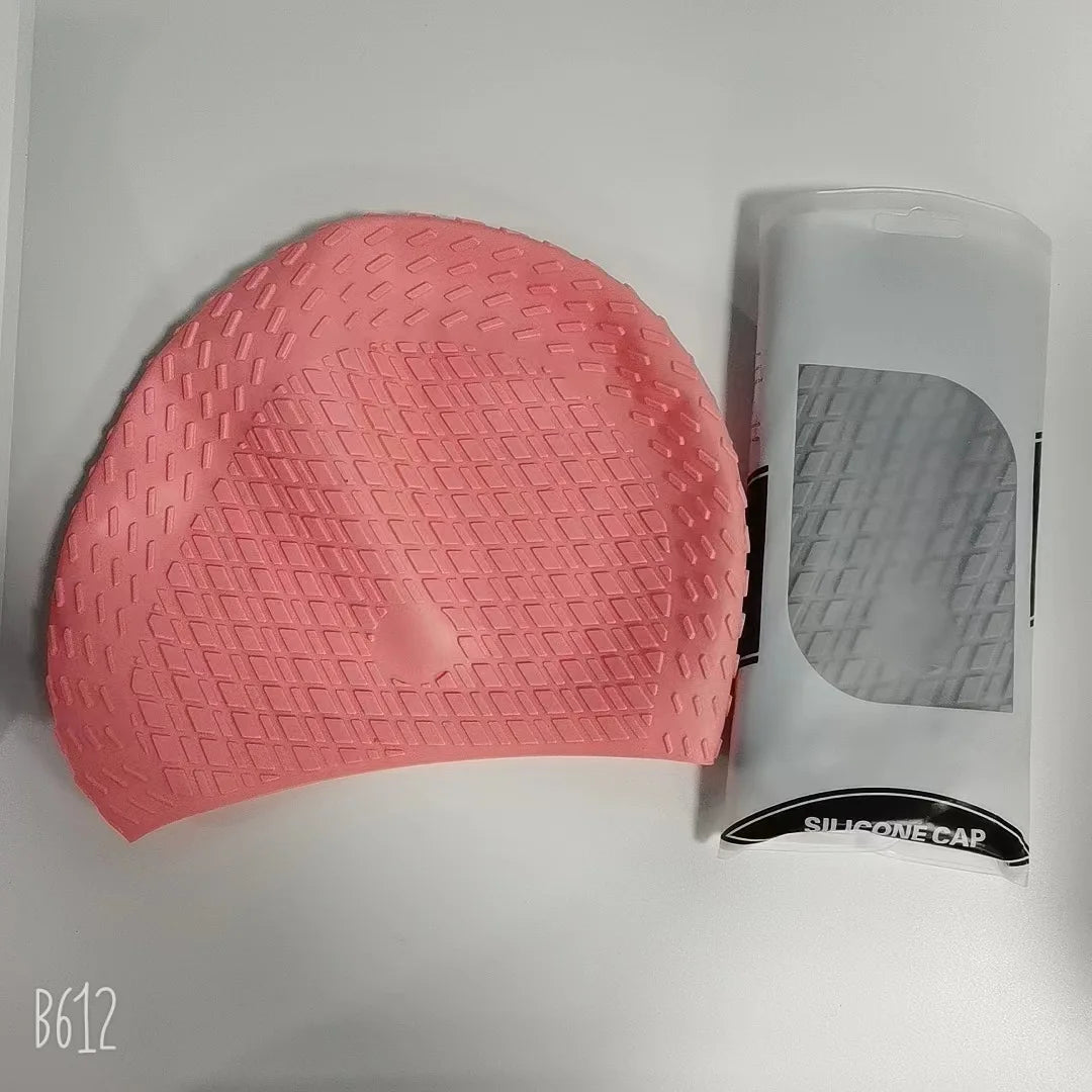 SwimLook™ Waterproof Silicone Swim Cap –Woman