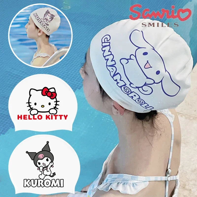 SwimLook™ Waterproof Silicone Swim Cap – Kids