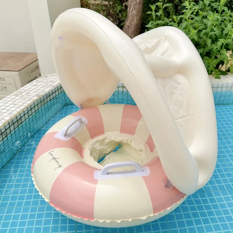 SwimLook™ Baby Float with Sunshade-Safe Inflatable Swimming Rind for Infants