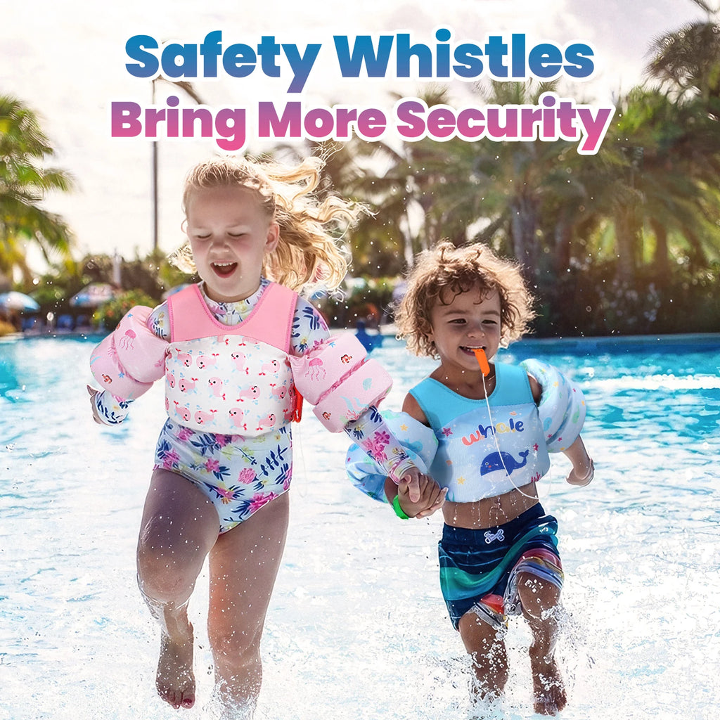 SwimLook™ 3-in-1 Kids Swimming Trainer-Arm Floaties with Back Support